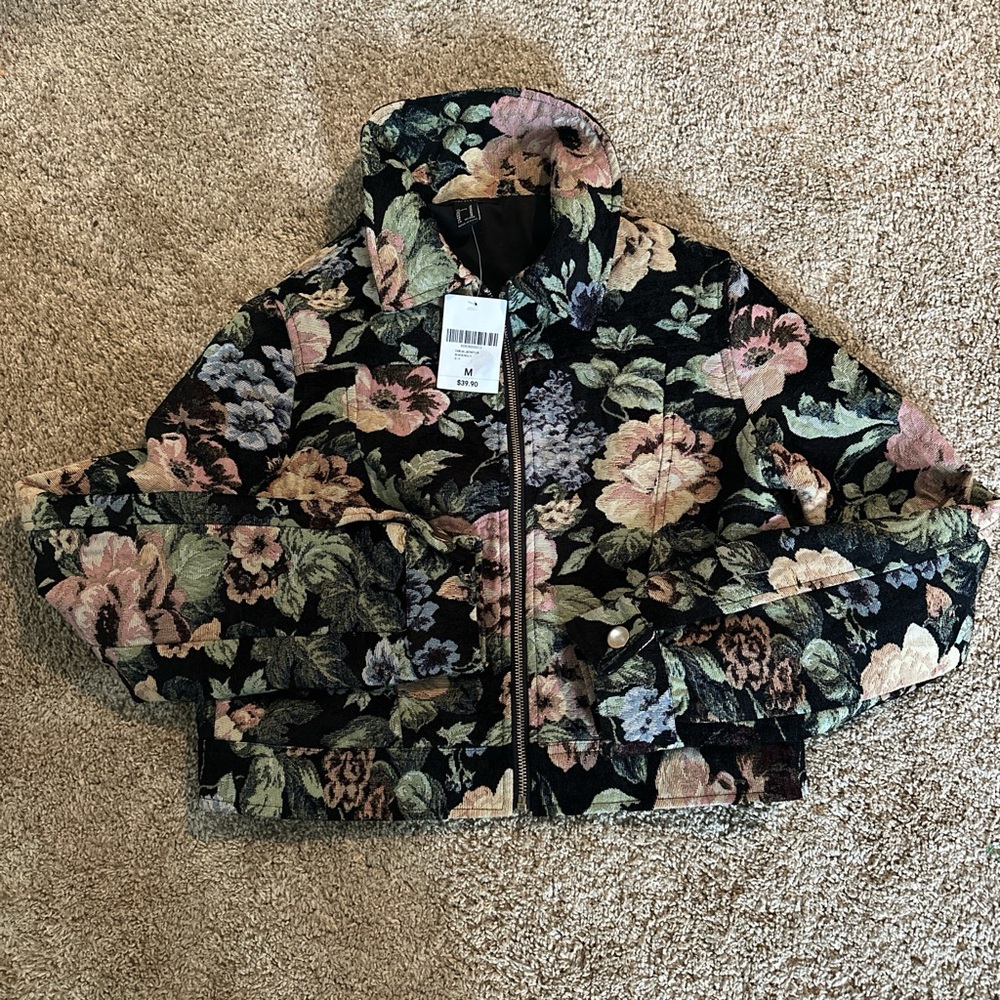 Forever 21 Multicolor Floral Jacket